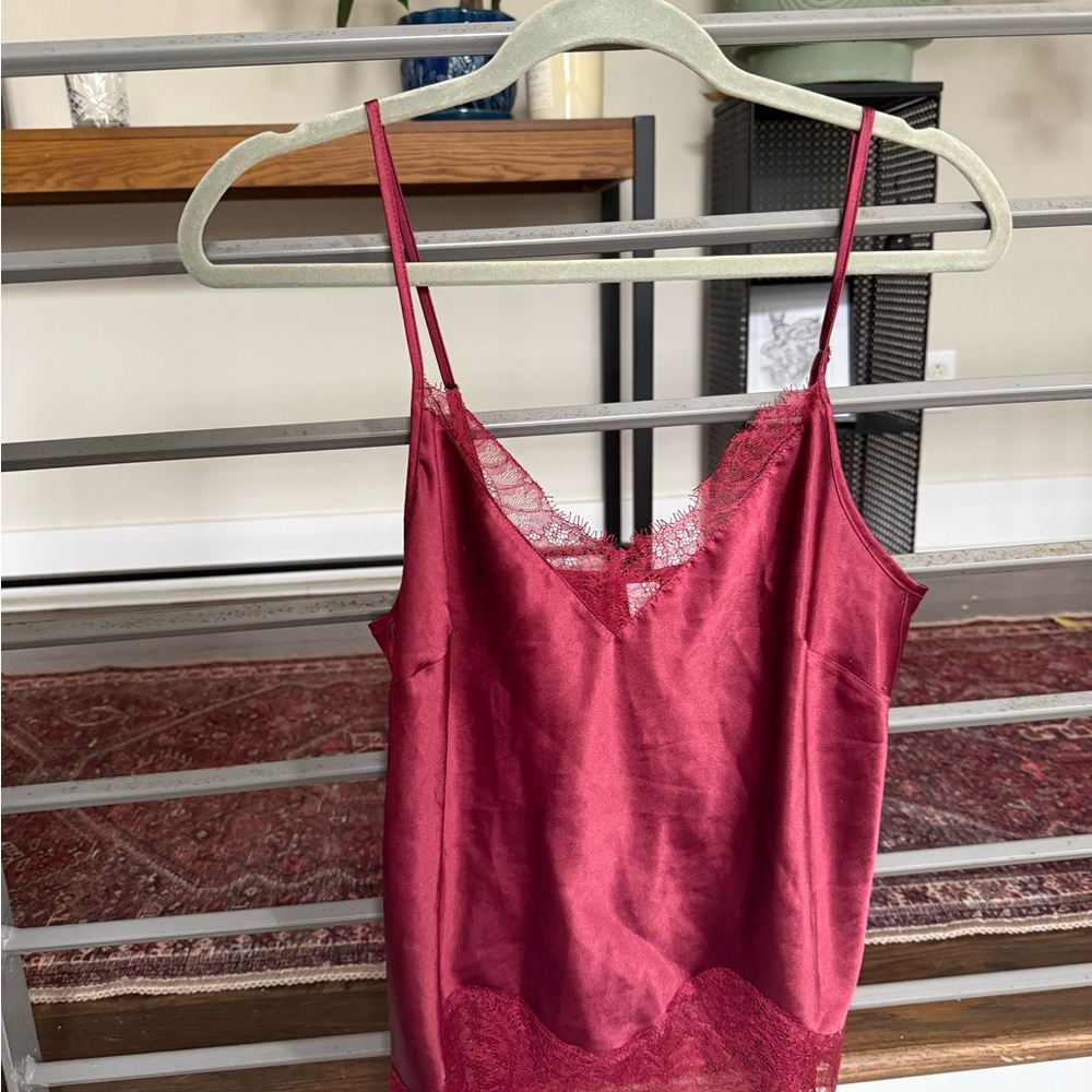 Victoria’s Secret Satin Lace Cami Top